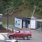 Planta transportable en contenedor como solución temporal para tratar el agua
